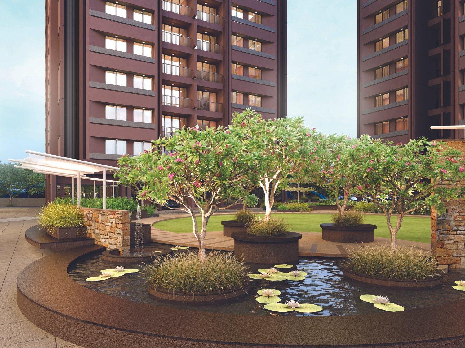 Pentagon Water Feature